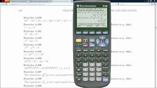 TI 89 Tips  Algebra and Solving Equations [upl. by Ellives84]