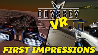 Elite Dangerous Odyssey in VR  FIRST IMPRESSIONS [upl. by Attevaj]