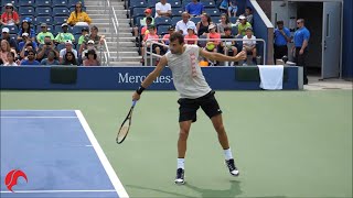 Tennis Backhand Slice In Slow Motion  Compilation [upl. by Elburt]