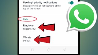 WhatsApp Call Ringtone Sound  WhatsApp Tutorial [upl. by Akir7]