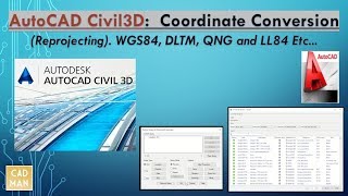 AutoCAD Civil 3D Coordinate Conversion [upl. by Gilson504]