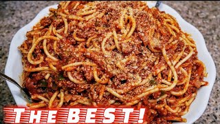 Classic Spaghetti and Meat Sauce  Meat Sauce Recipe  The simple way [upl. by Aicia40]