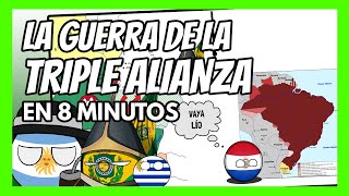 💥 La GUERRA de la TRIPLE ALIANZA en 12 minutos💥  La mayor guerra de la historia de América Latina [upl. by Shaw662]