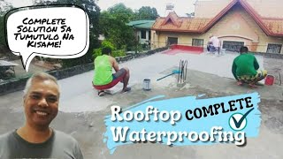 Concrete Rooftop Complete Waterproofing  Cost and Procedure  Part 1 of 2 [upl. by Kamp]