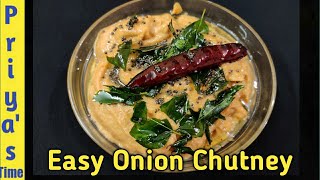 Onion Chutney in Tamil  இட்லி தோசைக்கு ஏற்ற ருசியான வெங்காய சட்னி  Vengaya Chutney  Priyas Time [upl. by Eldwin]