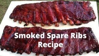 Spare Ribs Recipe  How To Smoke Spare Ribs [upl. by Ilaire]