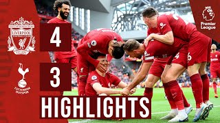 HIGHLIGHTS Liverpool 43 Tottenham Hotspur  Dramatic Jota winner [upl. by Otaner]