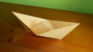 ⩥ Cómo hacer un BARCO 🛶 de papel FÁCIL  Origami PASO A PASO [upl. by Tennos]