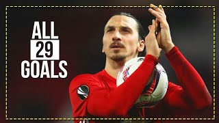 quotGOOD BYE ZLATANquot  All 29 Goals for Manchester United 20162018  HD [upl. by Yrtnahc]