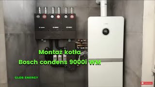 Montaż kotła Bosch condens 9000i WM [upl. by Aeslehs609]