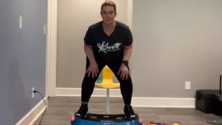 Workout Using the Lifepro Vibration Platform [upl. by Stockton342]