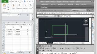 How to export XY Coordinates I AutoCAD to excel [upl. by Dnaletak]