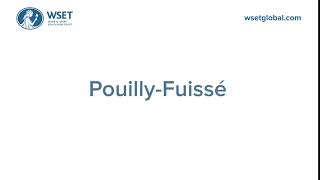 How to say it Pouilly Fuissé [upl. by Cosimo629]