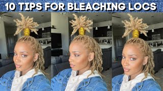 10 Tips for Bleaching Locs [upl. by Anihc]