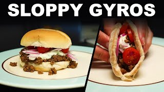 Sloppy gyros — easy homemade gyrolike sandwich [upl. by Surazal]