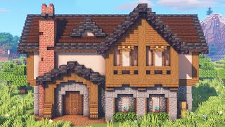 Minecraft Rustic Mansion Tutorial How to Build [upl. by Bez675]