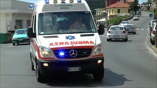 Alarmfahrten Ambulanza Ambulance Rettungswagen CROCE BIANCA IMPERIA CROCE ROSSA ITALIANA [upl. by Yhtomot256]