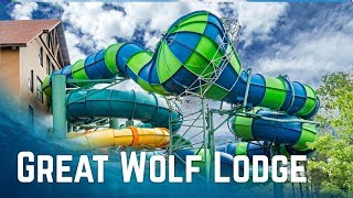 ALL WATER SLIDES at Great Wolf Lodge Poconos Pennsylvania [upl. by Dewhirst25]