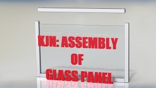 KJN HOW TO BUILD A GLASS PANEL FROM ALUMINIUM EXTRUSION [upl. by Adirem]