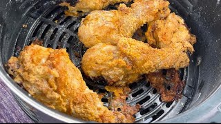 CRISPY AIR FRYER FRIED CHICKEN  AIR FRYER RECIPES [upl. by Asiar]