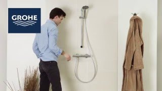 05 Montarea unei baterii de dus cu termostat GROHE [upl. by Goodwin]