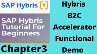 b2c accelerator hybris  sap hybris functional training  sap hybris tutorial for beginners Part3 [upl. by Sivrep]