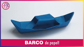 CÓMO HACER UN BARCO DE PAPEL ⛴ Tutorial Origami Paso a paso [upl. by Egbert424]