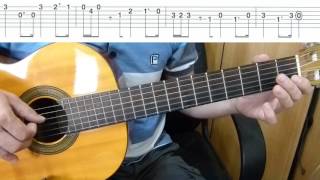 The Imperial March  Star Wars  Easy Guitar melody tutorial  TAB Guitar lesson [upl. by Aleedis]