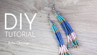 Boho Ohrringe  DIY Anleitung  Perlenladen Online [upl. by Mochun872]