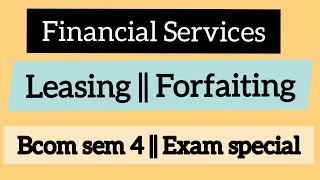 Factoring  Forfaiting  Financial Services Commerce Companion [upl. by Leander74]