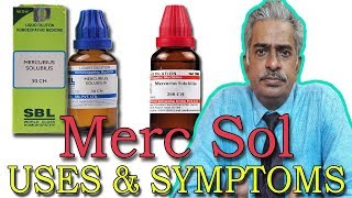 Merc Sol  Symptoms and Uses in Homeopathy by Dr PS Tiwari [upl. by Ariik]