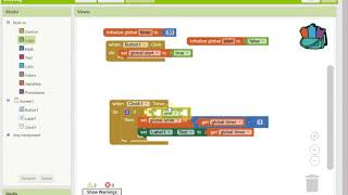 Appinventor Make a timer count down [upl. by Ydok574]