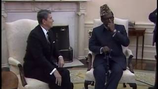 President Reagans Meetings with President Mobutu of Zaire on December 9 1986 [upl. by Enaud897]