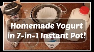 INSTANT POT Homemade Plain Greek Yogurt [upl. by Adnilim]