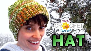 Crochet Hat Tutorial  Easy Perfect Fit Pattern [upl. by Navert]