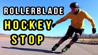 How I Learned the ICE HOCKEY STOP on Inline Skates [upl. by Arihppas]