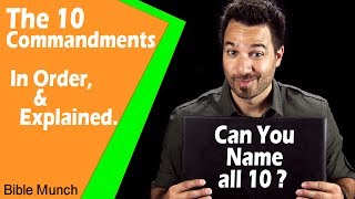 The 10 Commandments List  What are the Ten Commandments in the Bible [upl. by Rubliw]