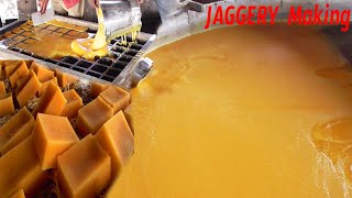 PURE Organic Jaggery Making Industry  Jaggery Process  GURR make method  Small Scale IndustrieS [upl. by Pease]