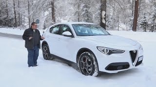 ALFA ROMEO STELVIO  SNOW  AWESOME [upl. by Vincelette]