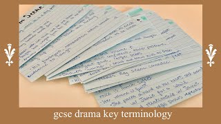 AQA GCSE Drama Key Terminology [upl. by Ahsi]