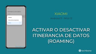 Activar o desactivar Itinerancia de datos Roaming  Xiaomi Android 11  MIUI 12 [upl. by Siffre]