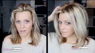 DIY Voluminous hair blowout tutorial video [upl. by Eilatan]