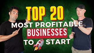 Top 20 Most Profitable Businesses to Start [upl. by Neit520]