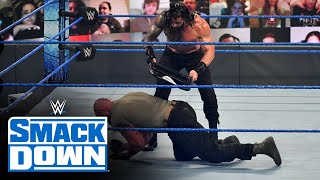 Roman Reigns vs Braun Strowman – Universal Championship Match SmackDown Oct 16 2020 [upl. by Yesor]