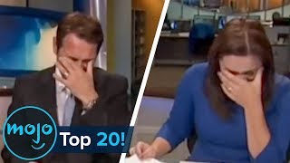 Top 20 Hilarious News Reporting Fails [upl. by Aniroc]