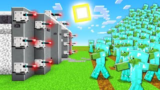 STEEL BUNKER vs 1000 DIAMOND ZOMBIES In Minecraft [upl. by Aracat]