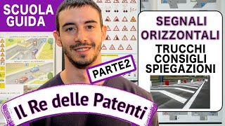 SEGNALI ORIZZONTALI pt 2  IL RE DELLE PATENTI  PATENTE B [upl. by Psyche155]