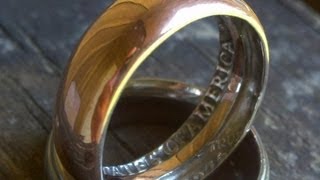 How To Make a Ring with a Coin in home AMAZING [upl. by Aihsei]