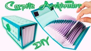 Carpeta Archivadora Scrapbook carft Diy  Folder o Caja archivador [upl. by Sheehan]