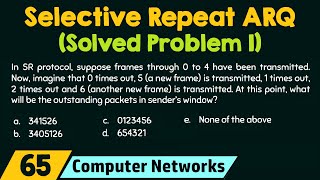 Selective Repeat ARQ Solved Problem 1 [upl. by Ragen140]